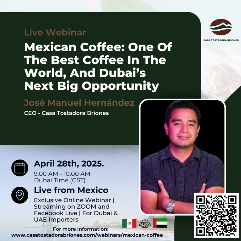 Casa Tostadora Briones Brings Mexican Specialty Coffee to the World Through Its First International Webinar